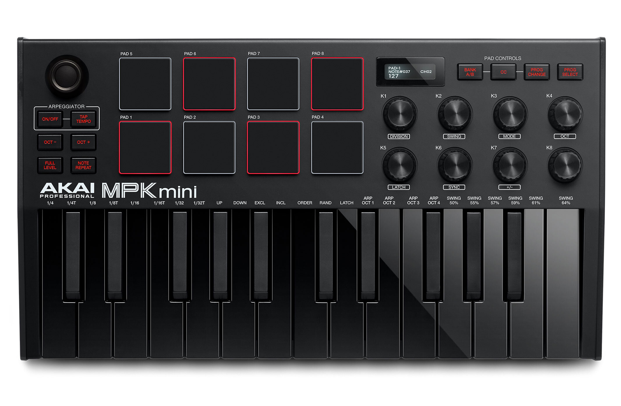 Akai MPK Mini MK3 25 Key Keyboard Contoller Black -  MPKMINI3B