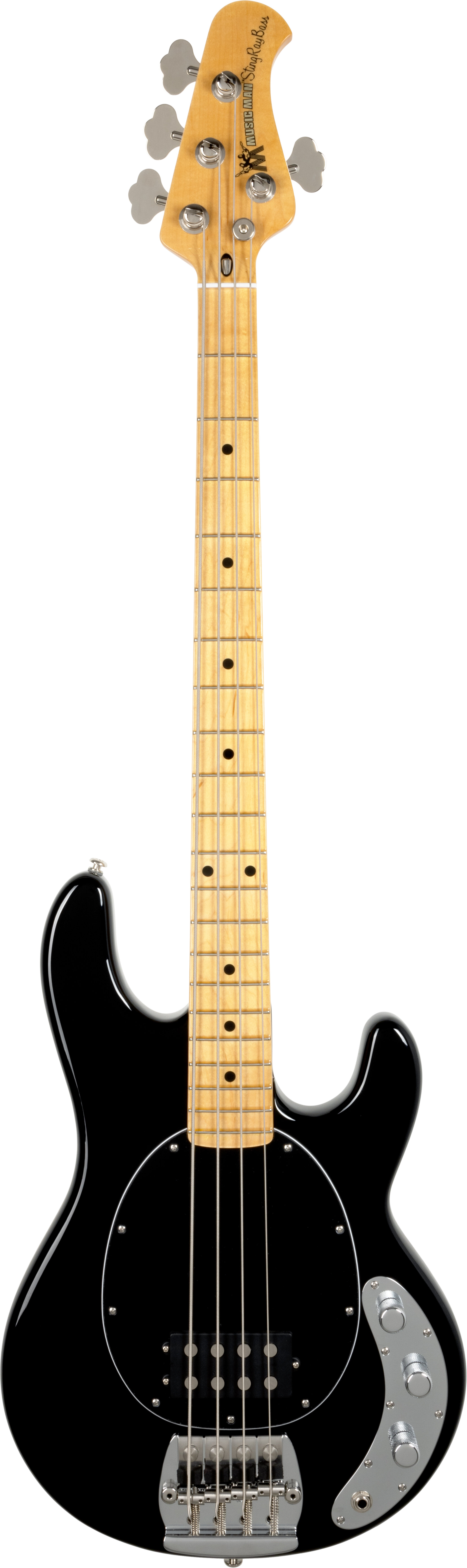 Music Man Retro 70s StingRay Bass with Bag Black -  Ernie Ball Music Man, 346-01-22-01-MB-CR