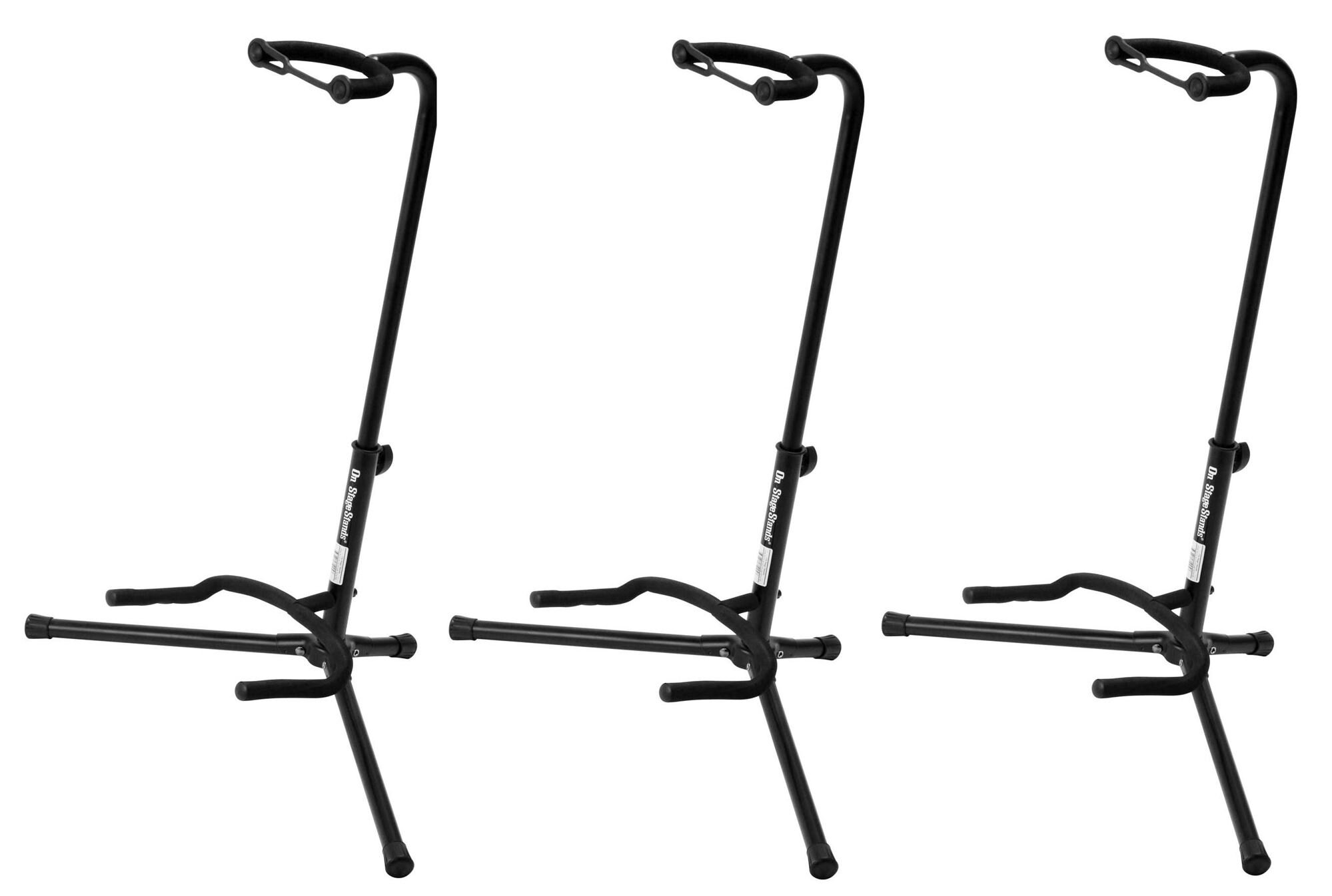 On Stage XCG4 Black Tripod Guitar Stand,  3 Pack -  On-Stage, MUS XCG4 3PK