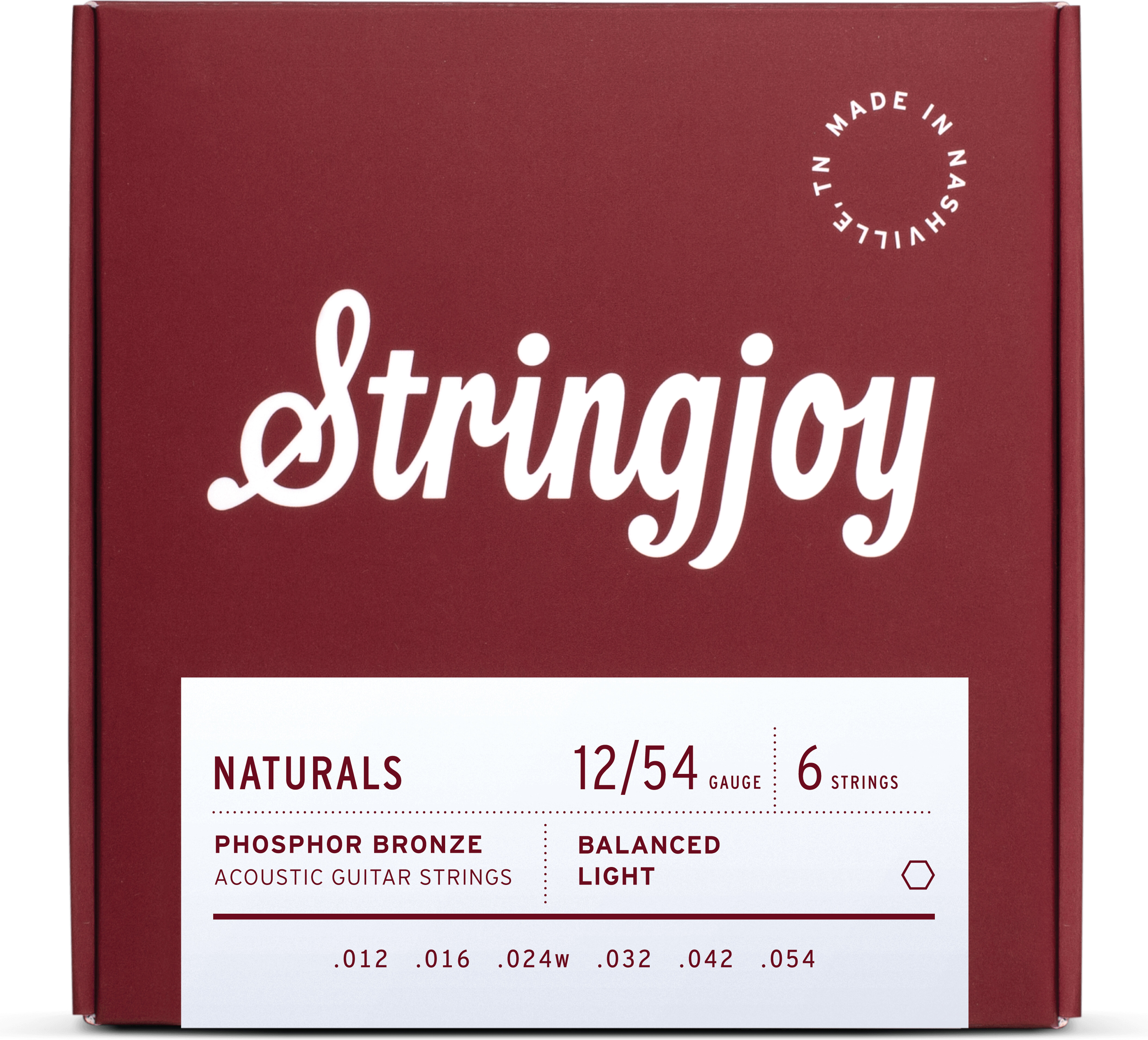 Stringjoy SJ-NB1254 Naturals Phosphor Bronze Set