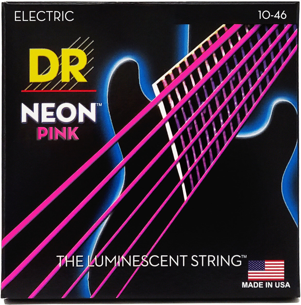 DR Strings NEON HiDef Pink Electric NPE-10