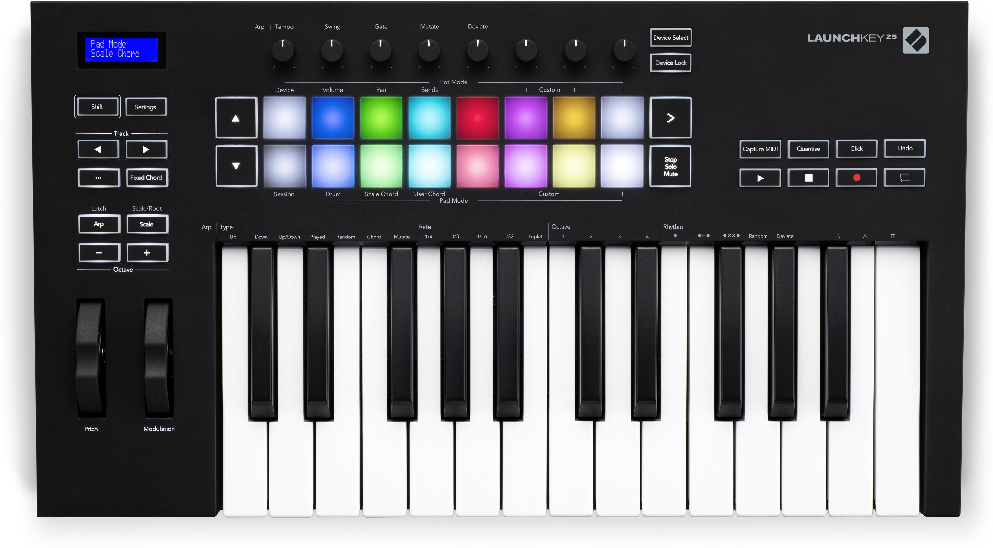 Novation Launchkey 25 MK3 USB Keyboard Controller -  LAUNCHKEY-25-MK3