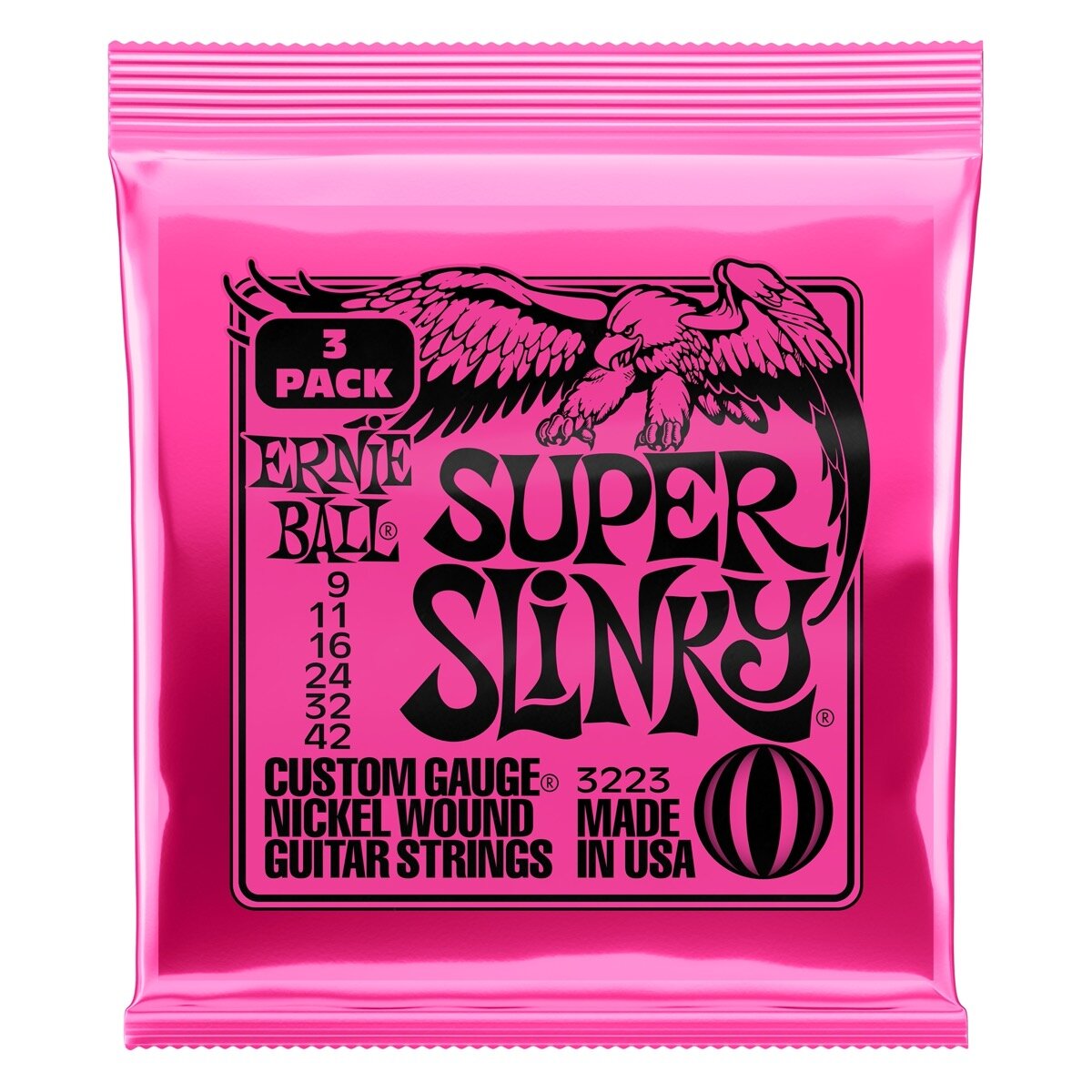 Super Slinky Strings 3 Pack - Ernie Ball P03223