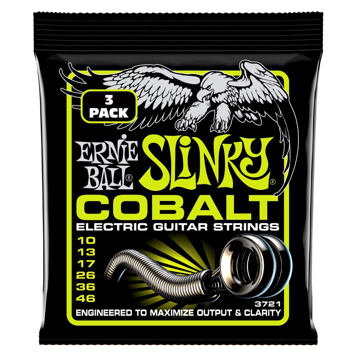 Cobalt Regular Slinky 3 Pack - Ernie Ball P03721