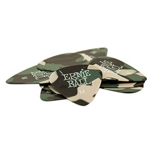 Ernie Ball Medium Camouflage Picks 12 Pack -  P09222