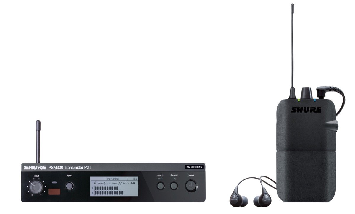 Shure PSM300 IEM Wireless System With SE112 G20 -  P3TR112GR=-G20
