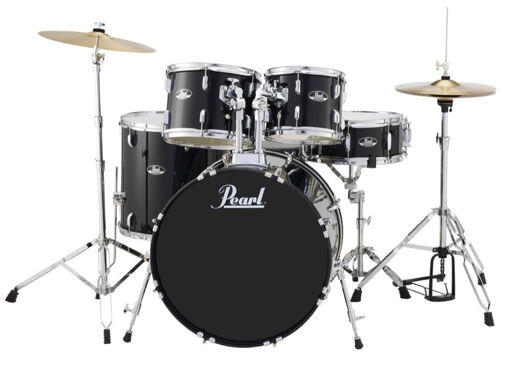 Pearl Roadshow 5 Pc Complete Drumset Black