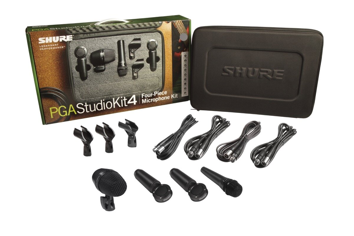 Shure PGAStudioKit4 4 Pc Studio Drum Mic Pack