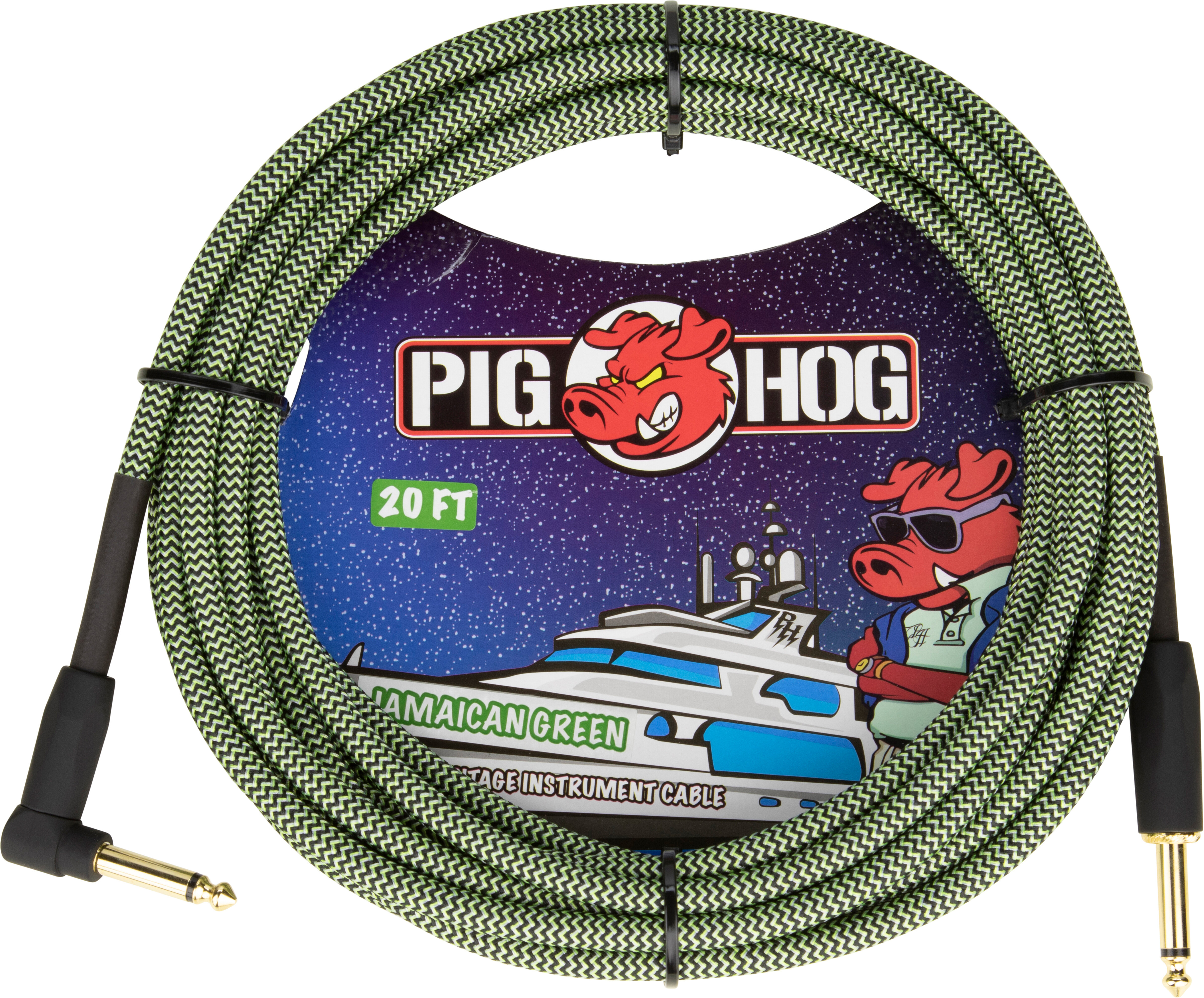 Instrument Cable 20ft - Pig Hog PCH20JGRR