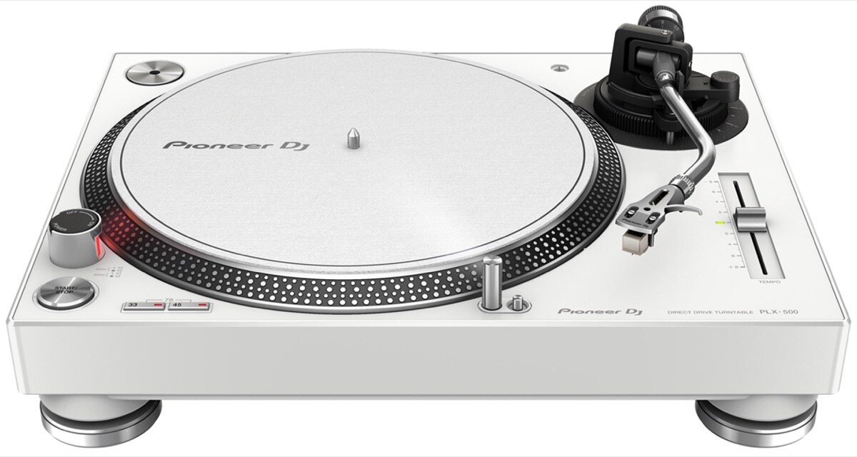 Pioneer PLX500W Direct Drive Turntable in White