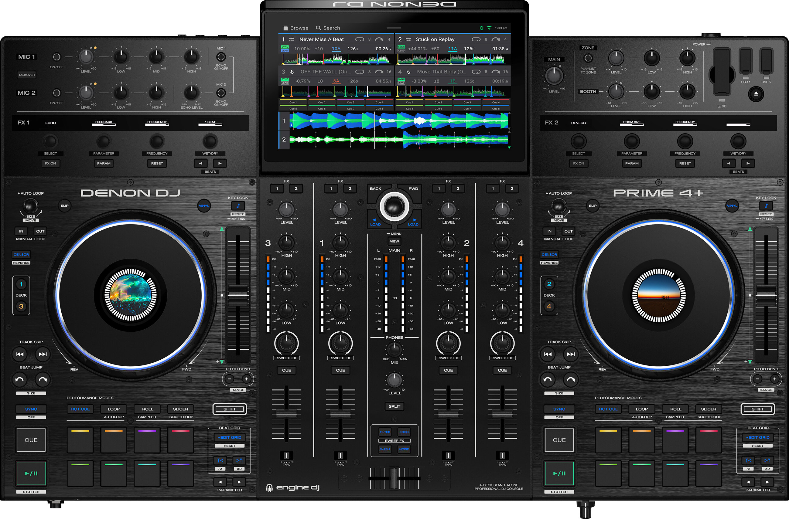 Denon DJ Prime 4 Plus Standalone DJ System -  PRIME4+XUS