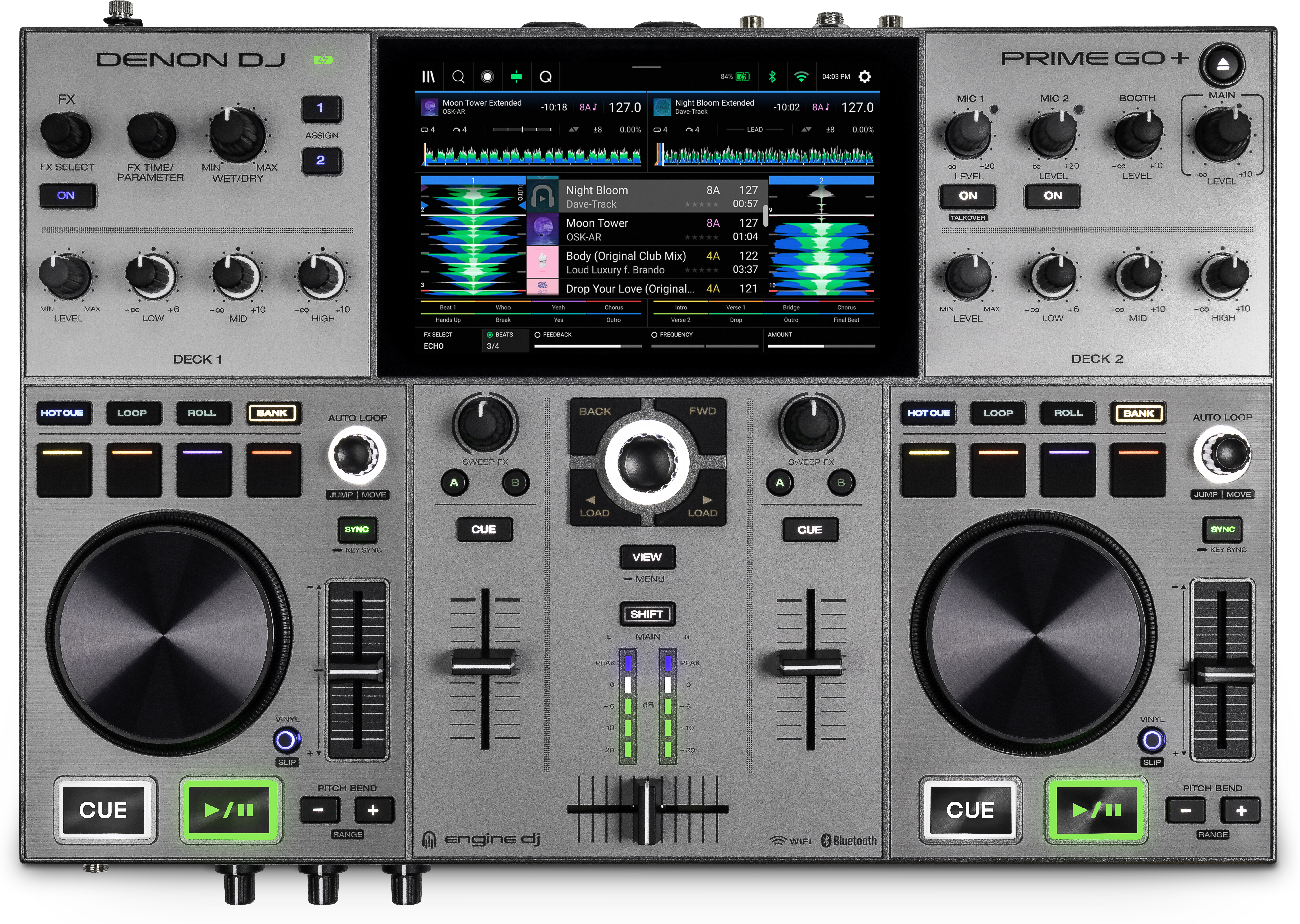 Denon DJ PRIME Go Plus Professional DJ Console -  PRIMEGO+XUS