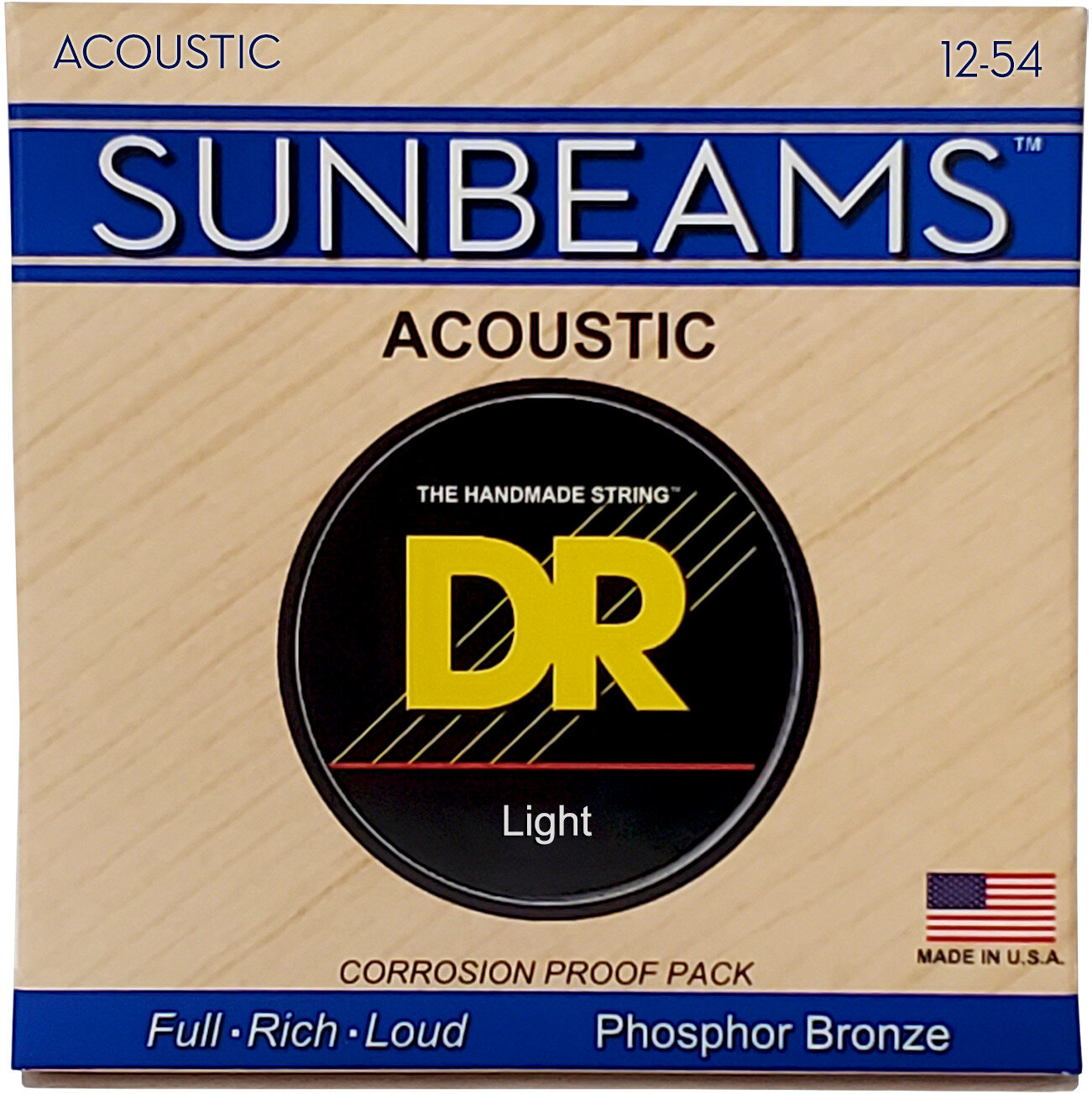 DR Strings RCA12 SUNBEAM Acoustic Guitar Strings