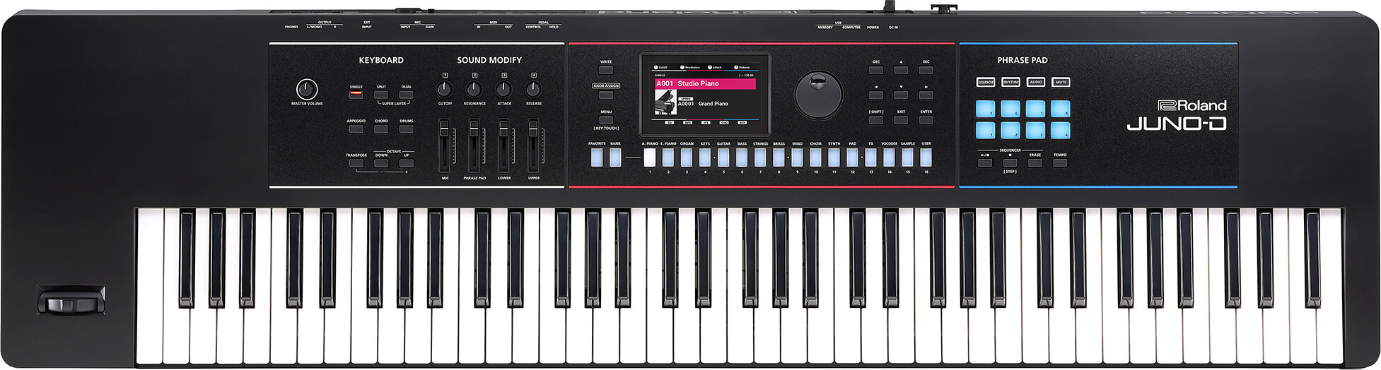 Roland JUNO D7 76 Key Keyboard Synthesizer