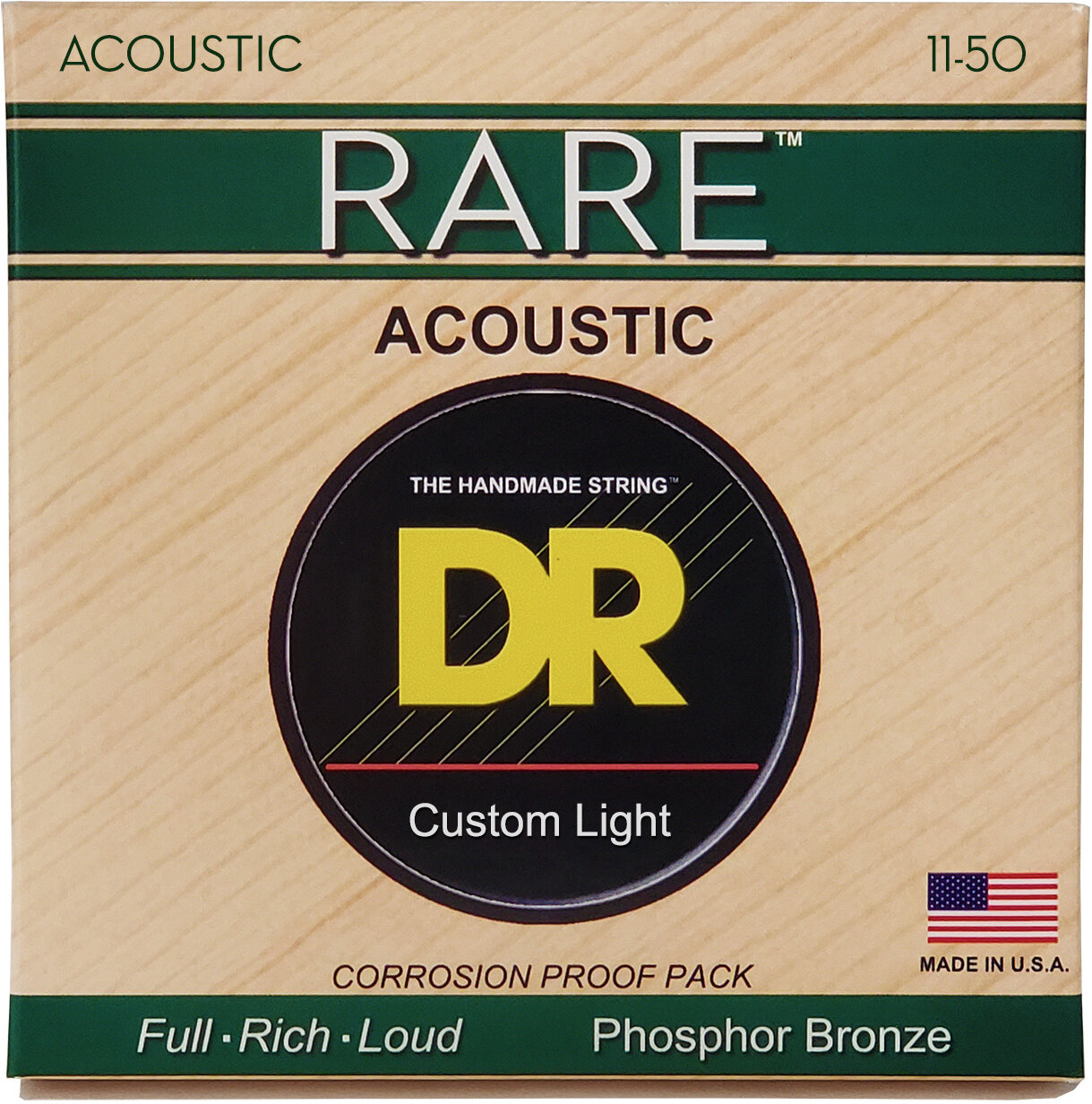 DR Strings RPML11 Bronze Acoustic Gtr Strings