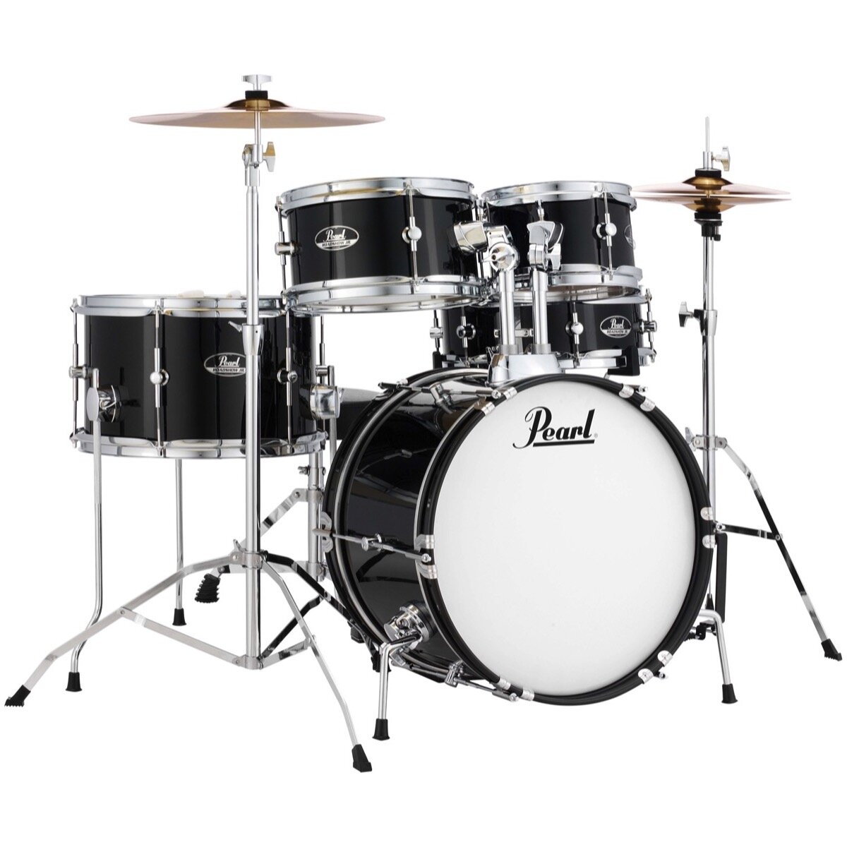Pearl Roadshow Jr 5 Pc Complete Drum Set Black -  RSJ465C/C31