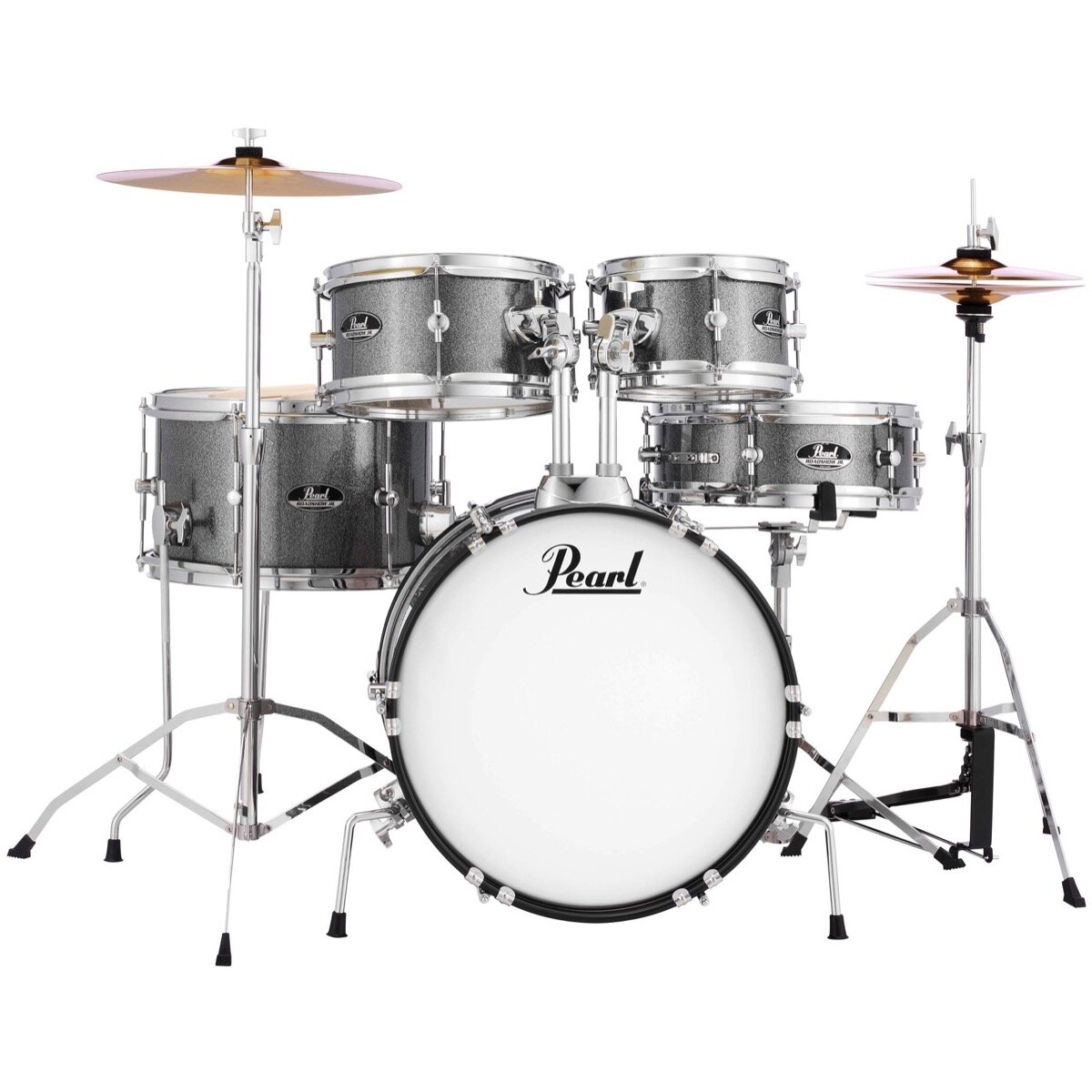Pearl Roadshow Jr 5 Pc Complete Drum Set Grind Spk -  RSJ465C/C708