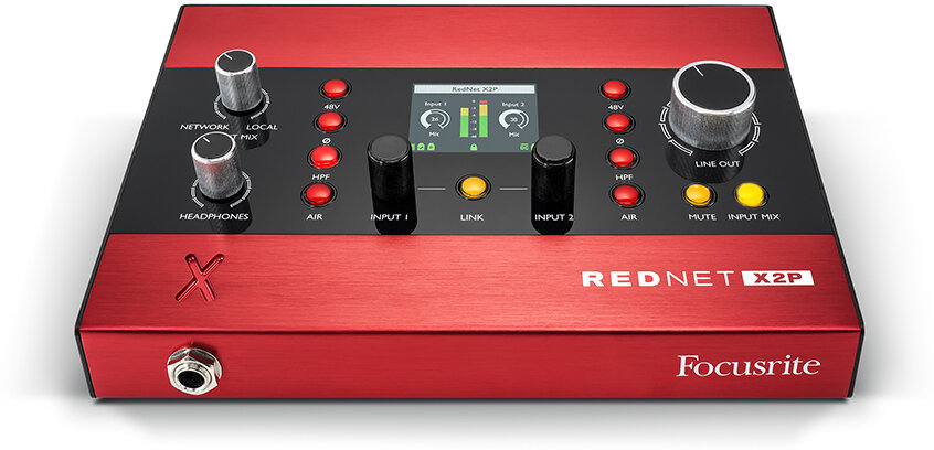 Focusrite Pro RedNet X2P 2x2 Dante Audio Interface -  AMS-REDNET-X2P