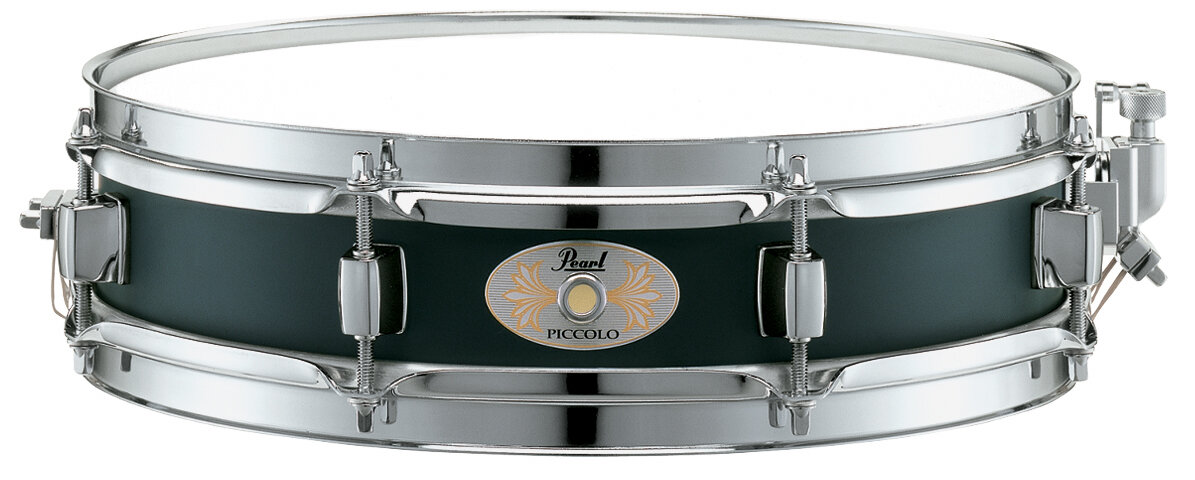 Pearl S1330B 3X13 Black Steel Piccolo Snare Drum