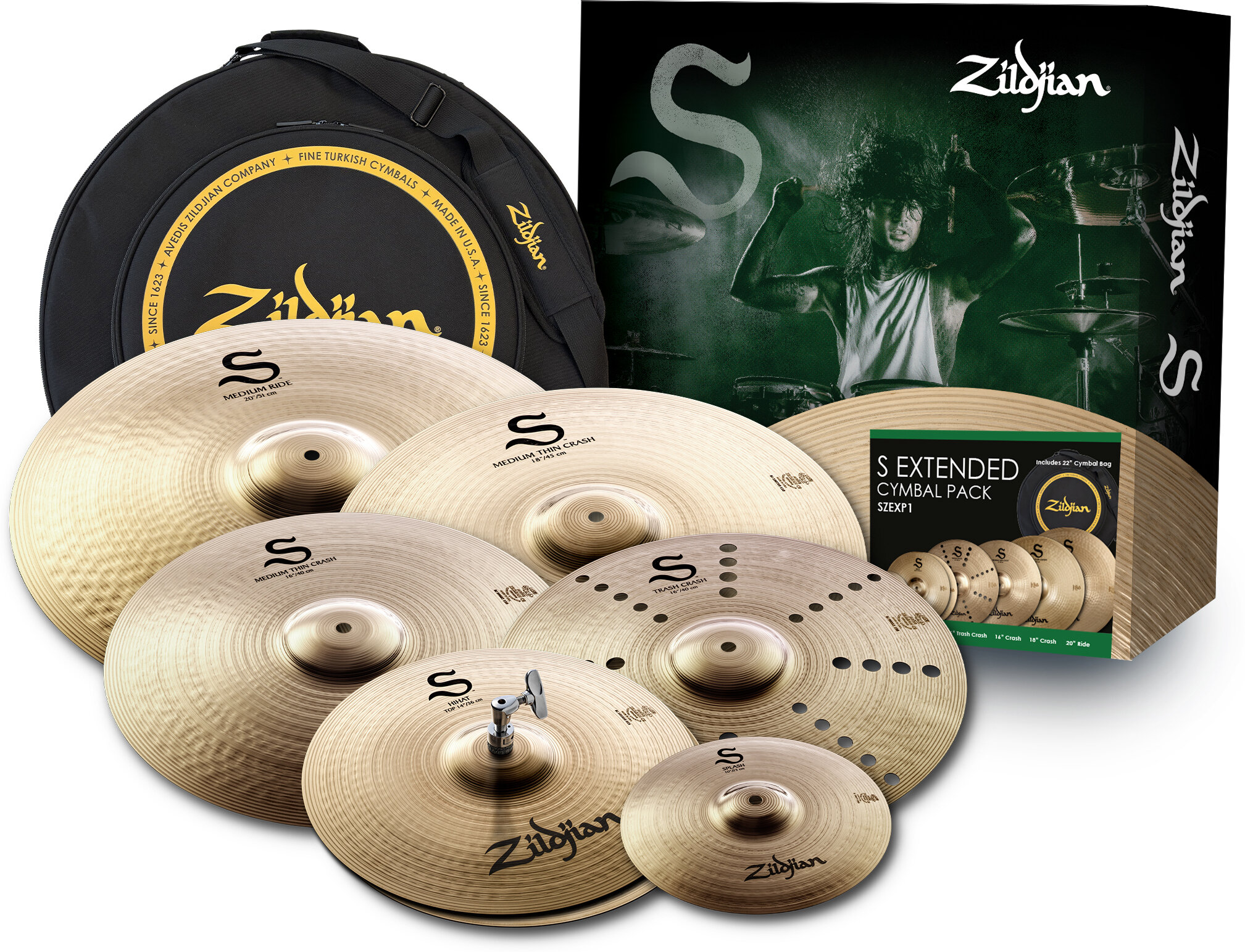 Zildjian S Ext Cymbal Set 14H/16/18C/20R/10-16EFX