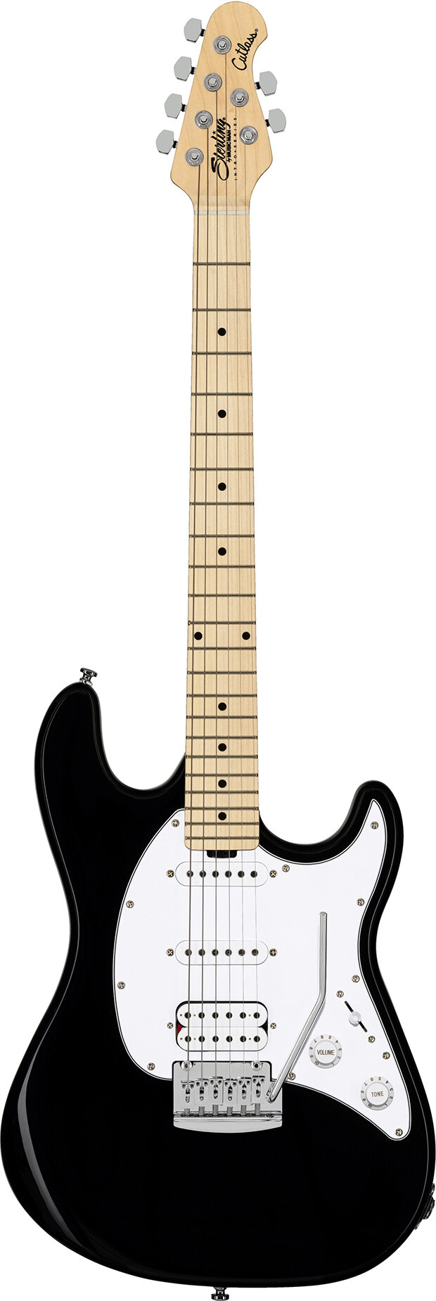 Sterling Cutlass CT20 HSS Electric Guitar Black -  Sterling by Music Man, ST-CT20HSS-BK-M1