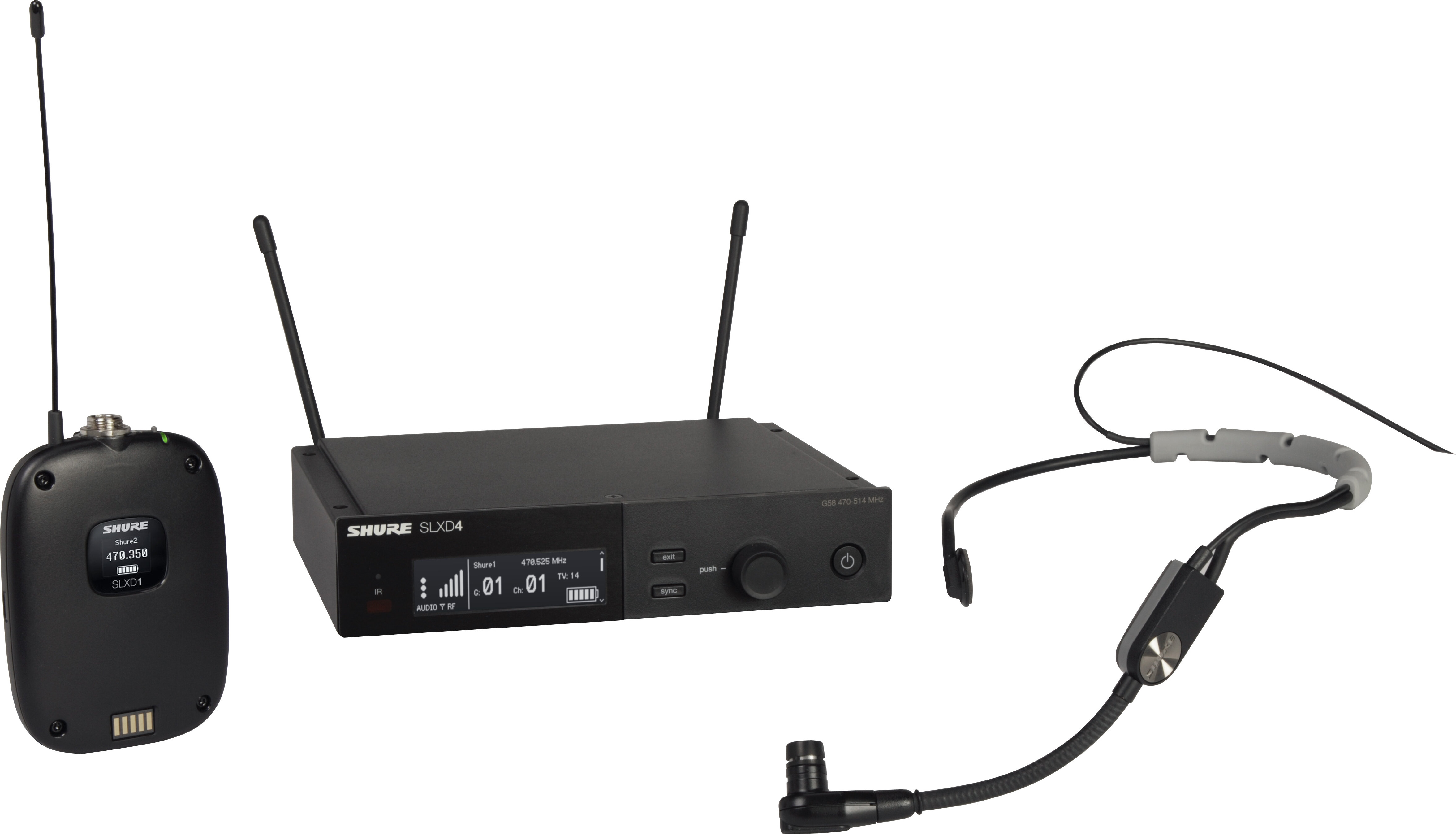 SLXD Headset Wireless System - Shure SLXD14/SM35-H55