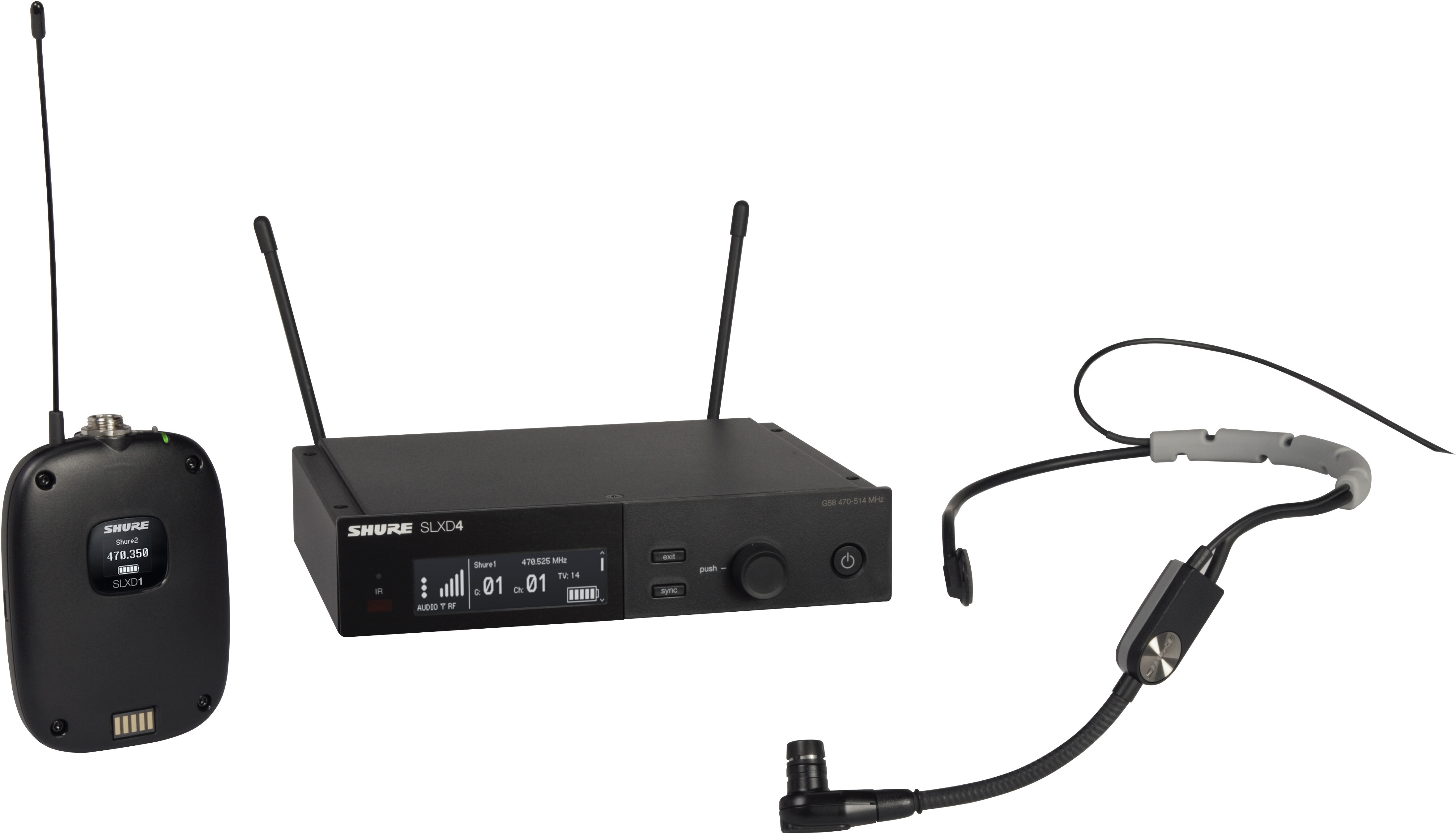 SLXD Headset Wireless System - Shure SLXD14/SM35-J52