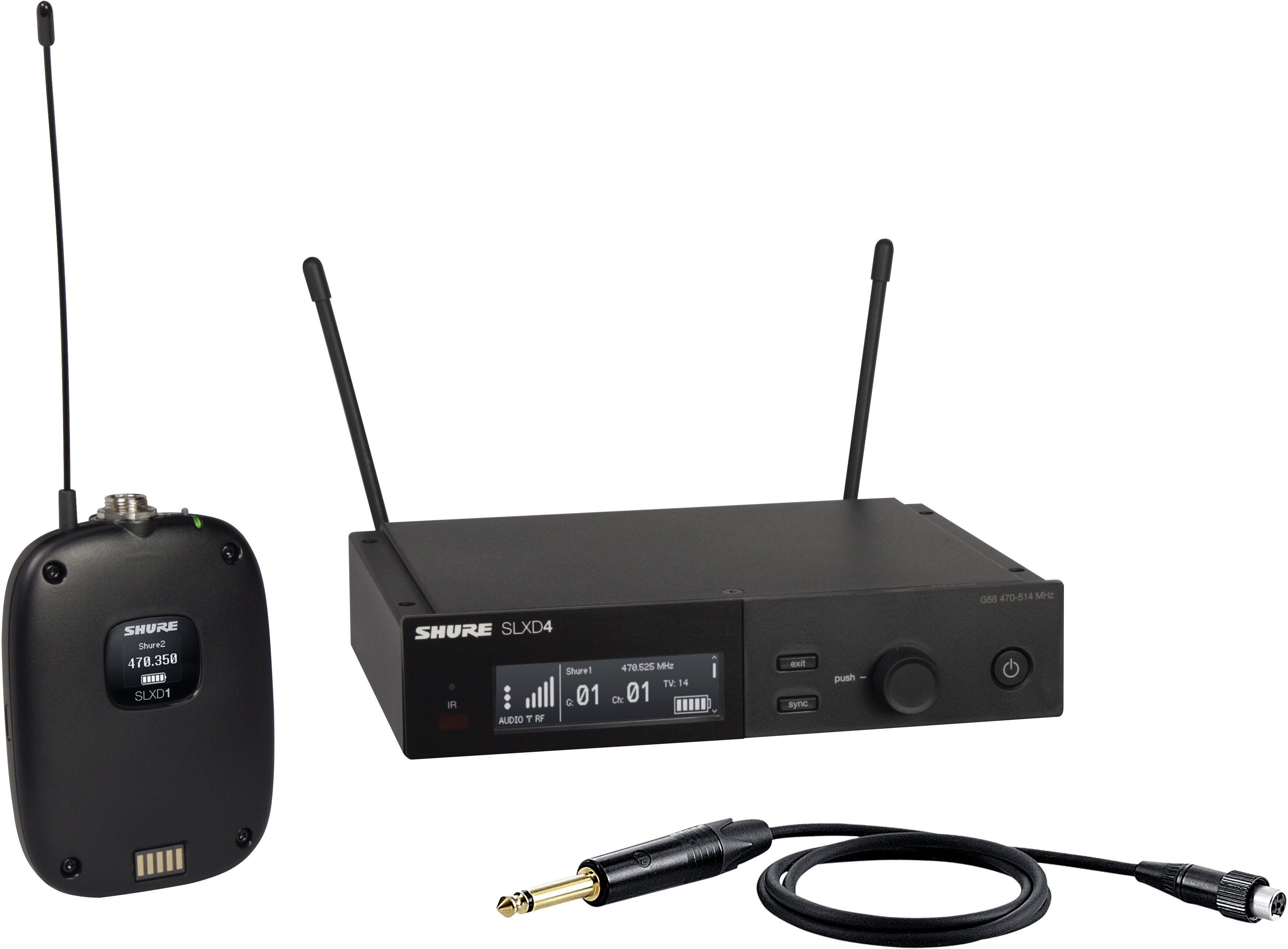 SLX-D Wireless Guitar System - Shure SLXD14-J52