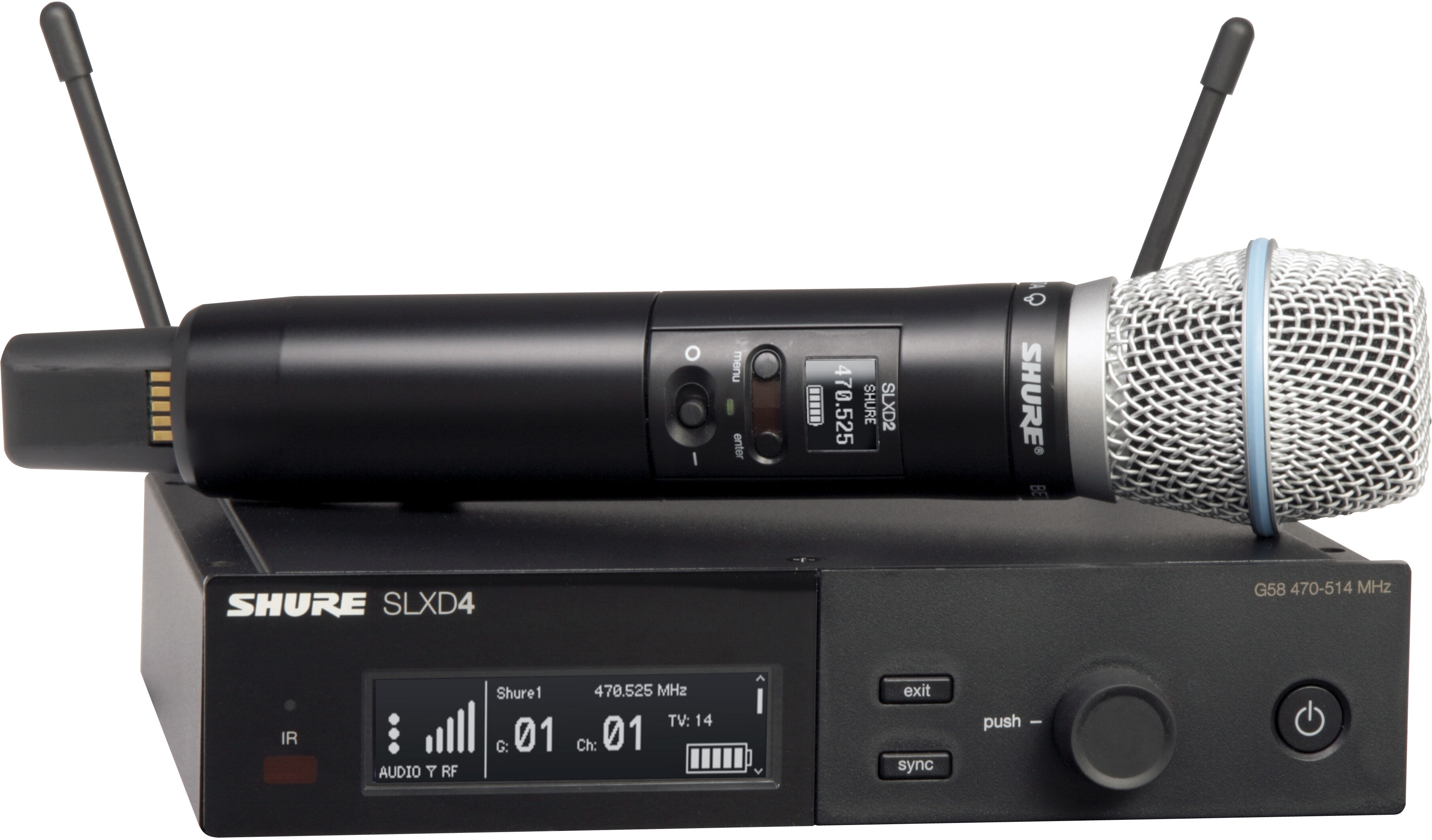 Shure SLXD24B87AG58 Beta 87A Vocal Wireless System -  SLXD24/B87A-G58