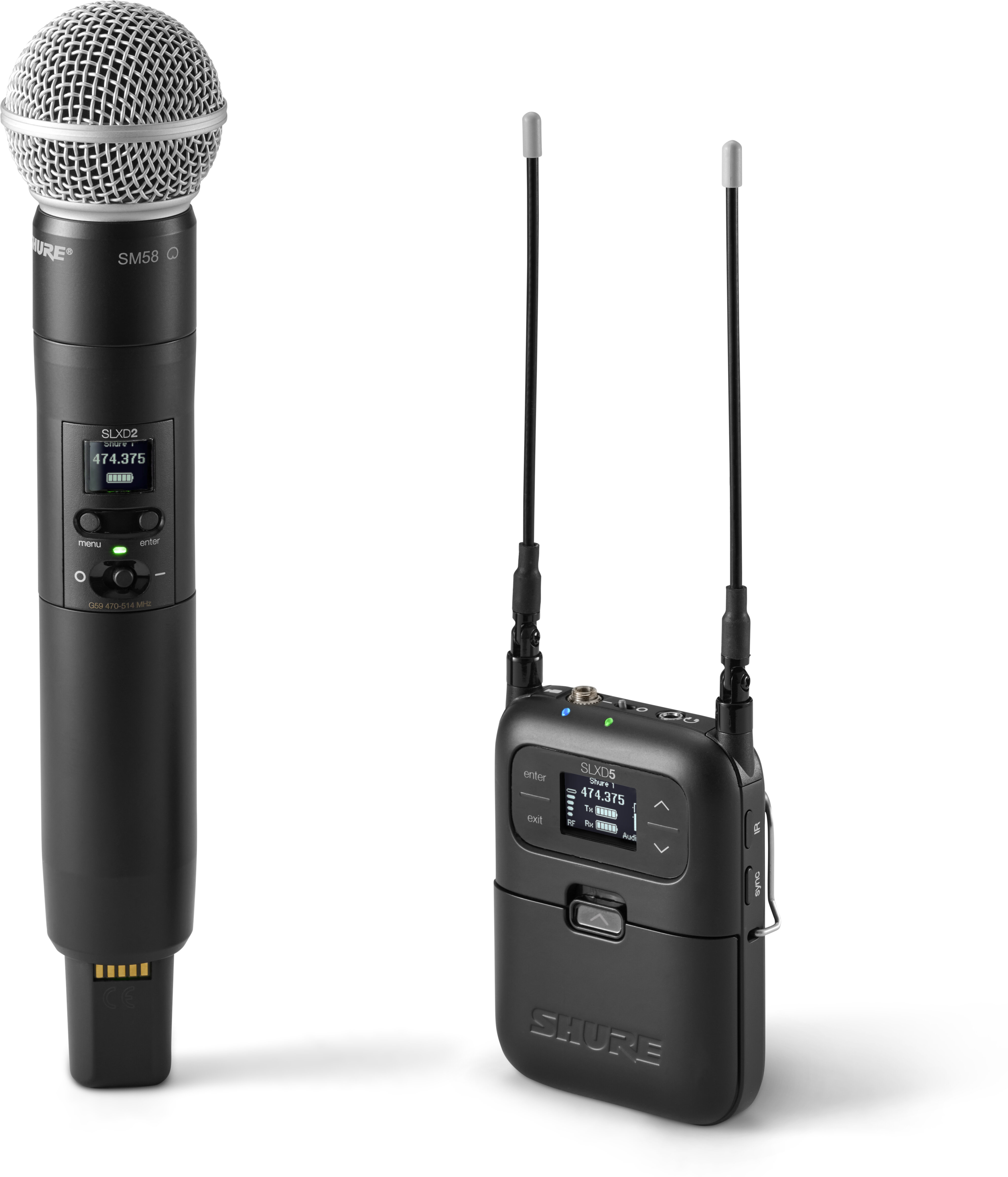 Portable Digital Wireless HH - Shure SLXD25/SM58-G58