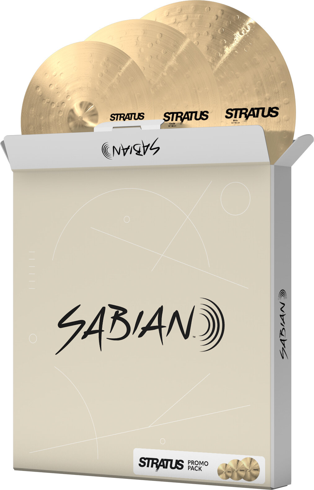 Sabian STRATUS Perf Cymbal Set 15H/19C/22 Ride