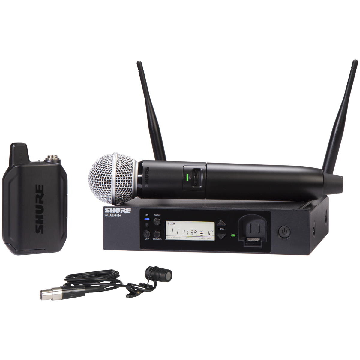 Shure GLXD124RPL/85/SM58 Combo Handheld/Lav Sys -  GLXD124R+/85-Z3