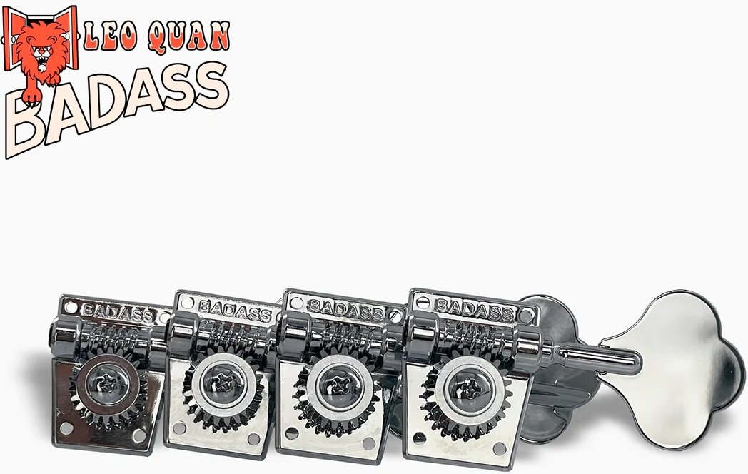 Leo Quan Badass OGT Bass Keys Large Tuners Chrome -  TK-7816-010