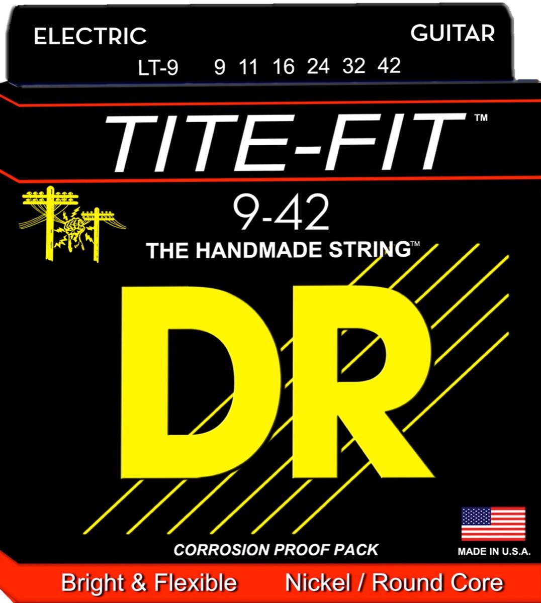 DR Strings LT9 Tite Fit Electric Guitar Strings