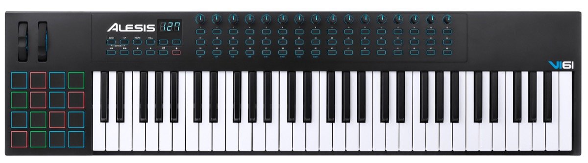 61 Key USB MIDI Controller Keyboard - Alesis VI61
