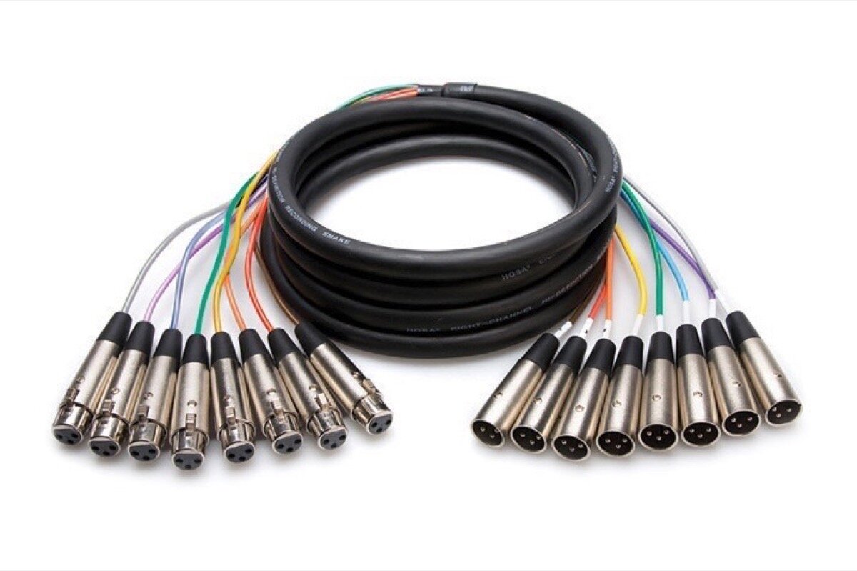 Hosa XLR803 Balanced Snake XLR to XLR 3 Meters
