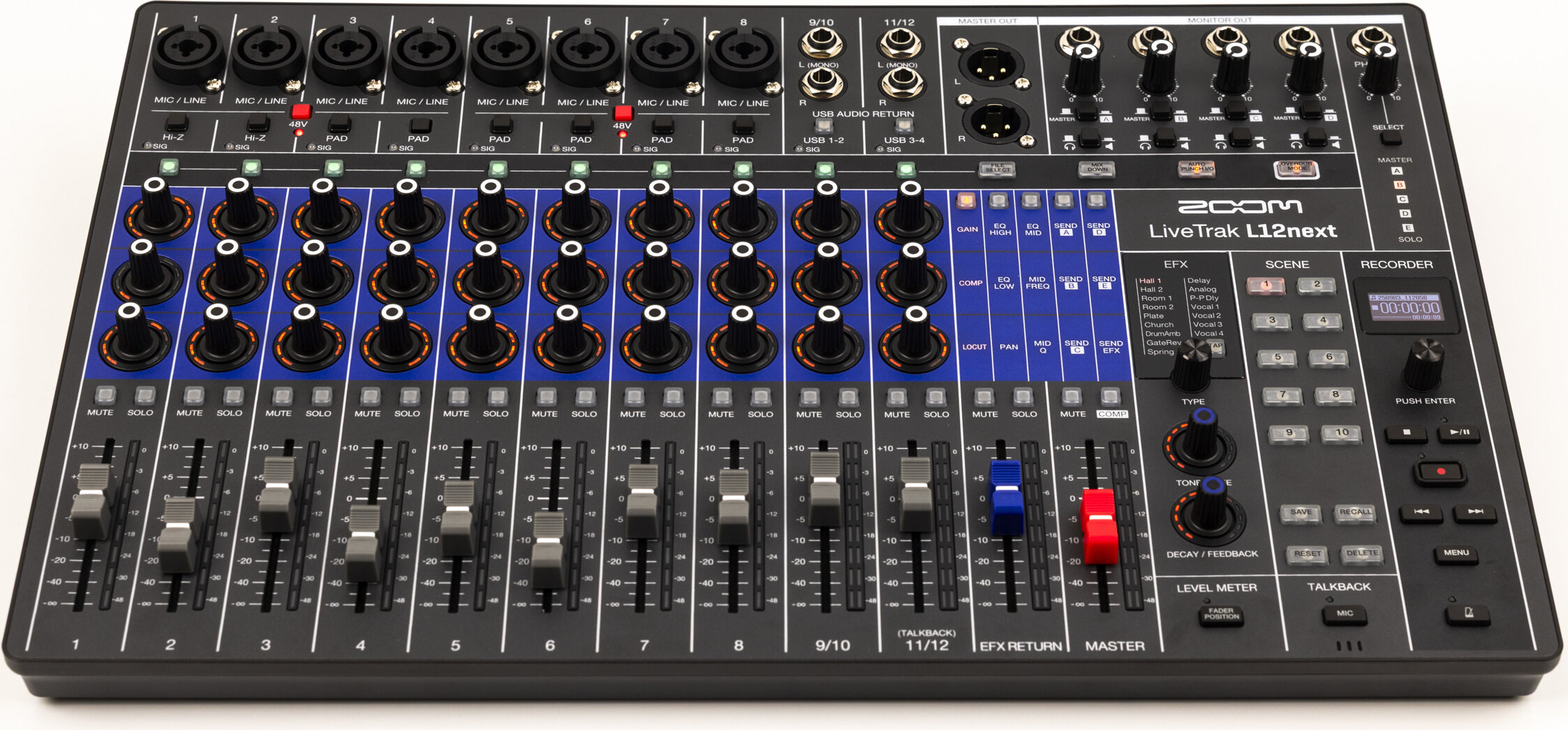 Zoom LiveTrak L12next Digital Mixer And Multitrack