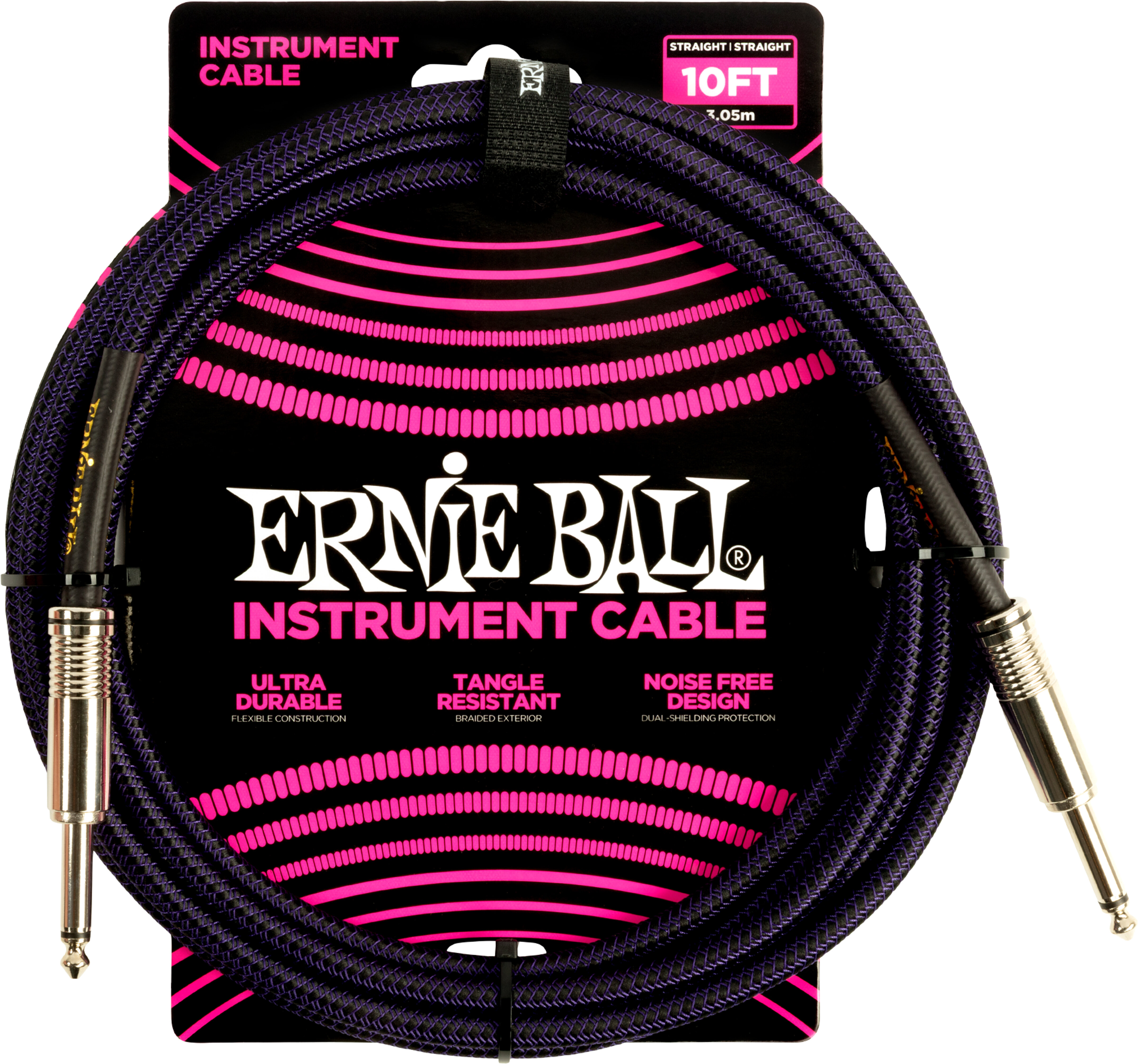 Braided Instrument Cable 10ft - Ernie Ball P06393