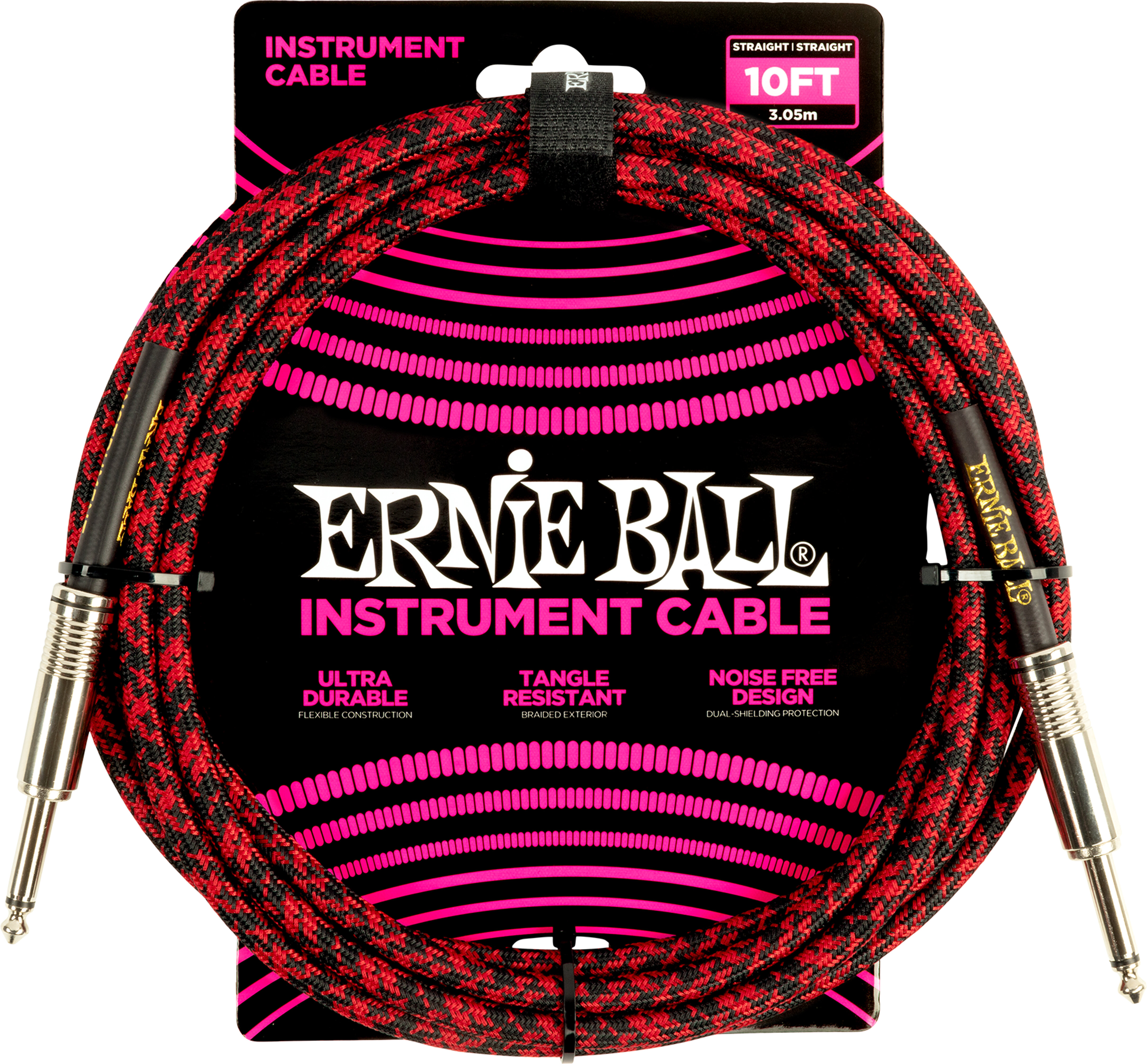 Braided Instrument Cable 10ft - Ernie Ball P06394