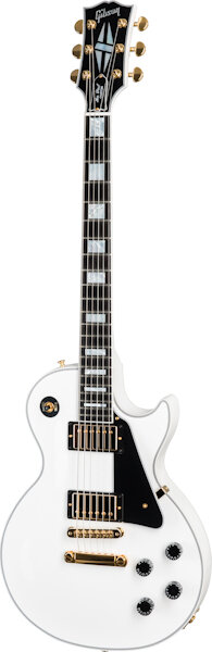 Gibson CS Les Paul Custom EBN Alpine White W/C -  LPC-AWGH1E