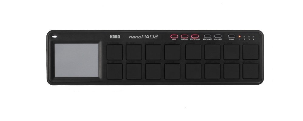 Korg NanoPad Slim Line USB Drum Pad / BK -  NANOPAD2BK