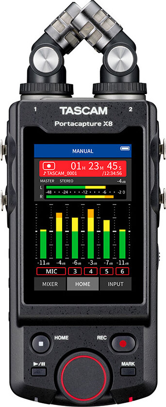 Tascam PORTACAPTURE X8 Multi-Track Recorder -  TAS PORTACAPTX8