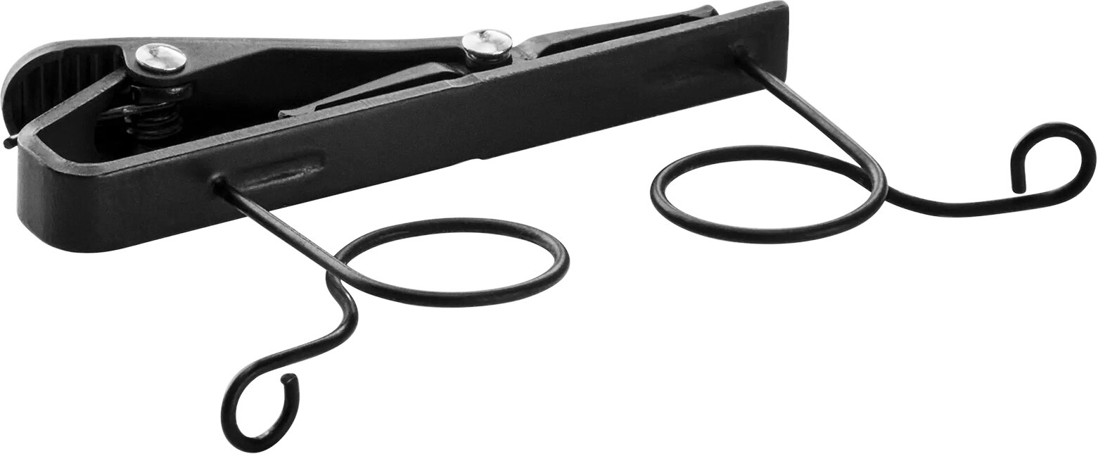 Shure RK187T2-B Dual Tie Clip Black