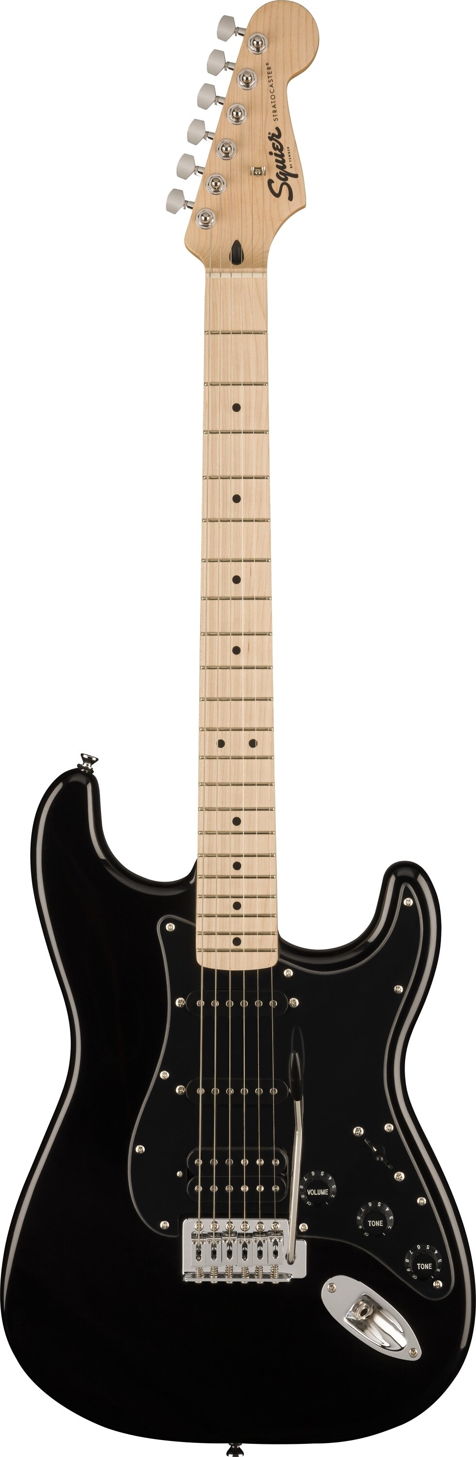 Squier Sonic Strat HSS MN Black Pickguard Black -  0373203506