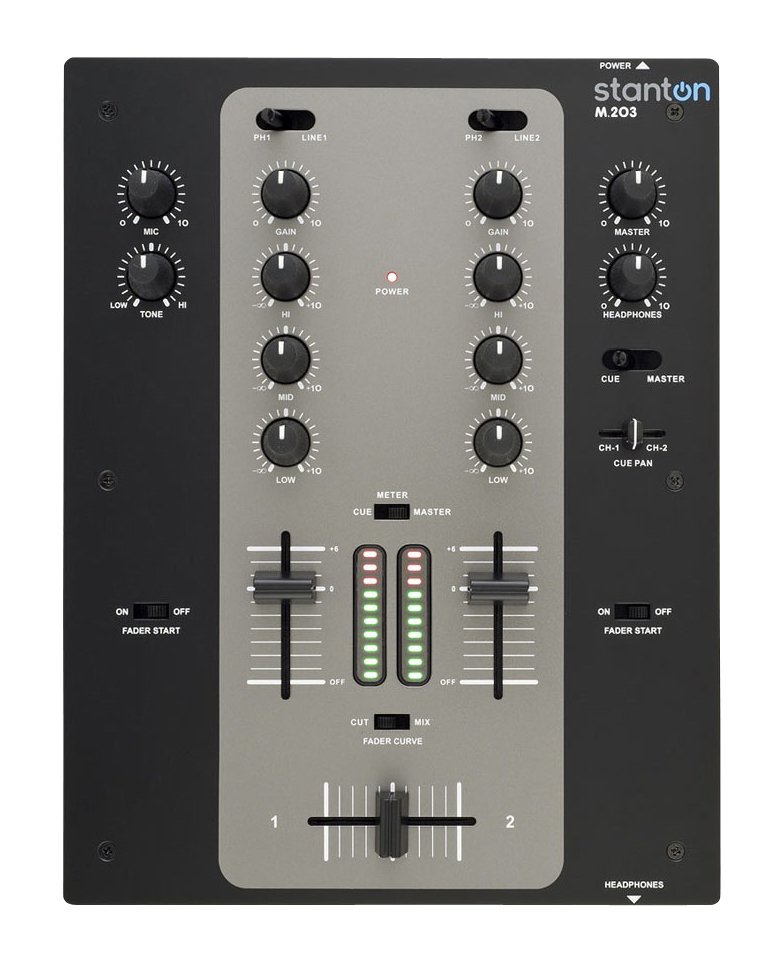 Stanton M.203 2 Channel DJ Mixer at zZounds