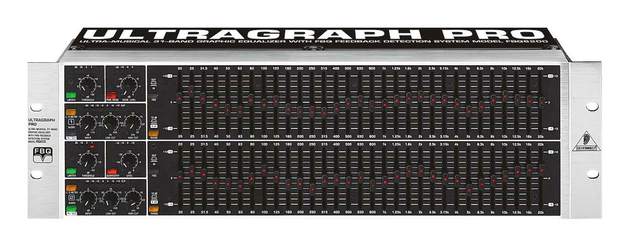 Behringer FBQ6200 Ultragraph 2x31 Band Equalizer with FBQ