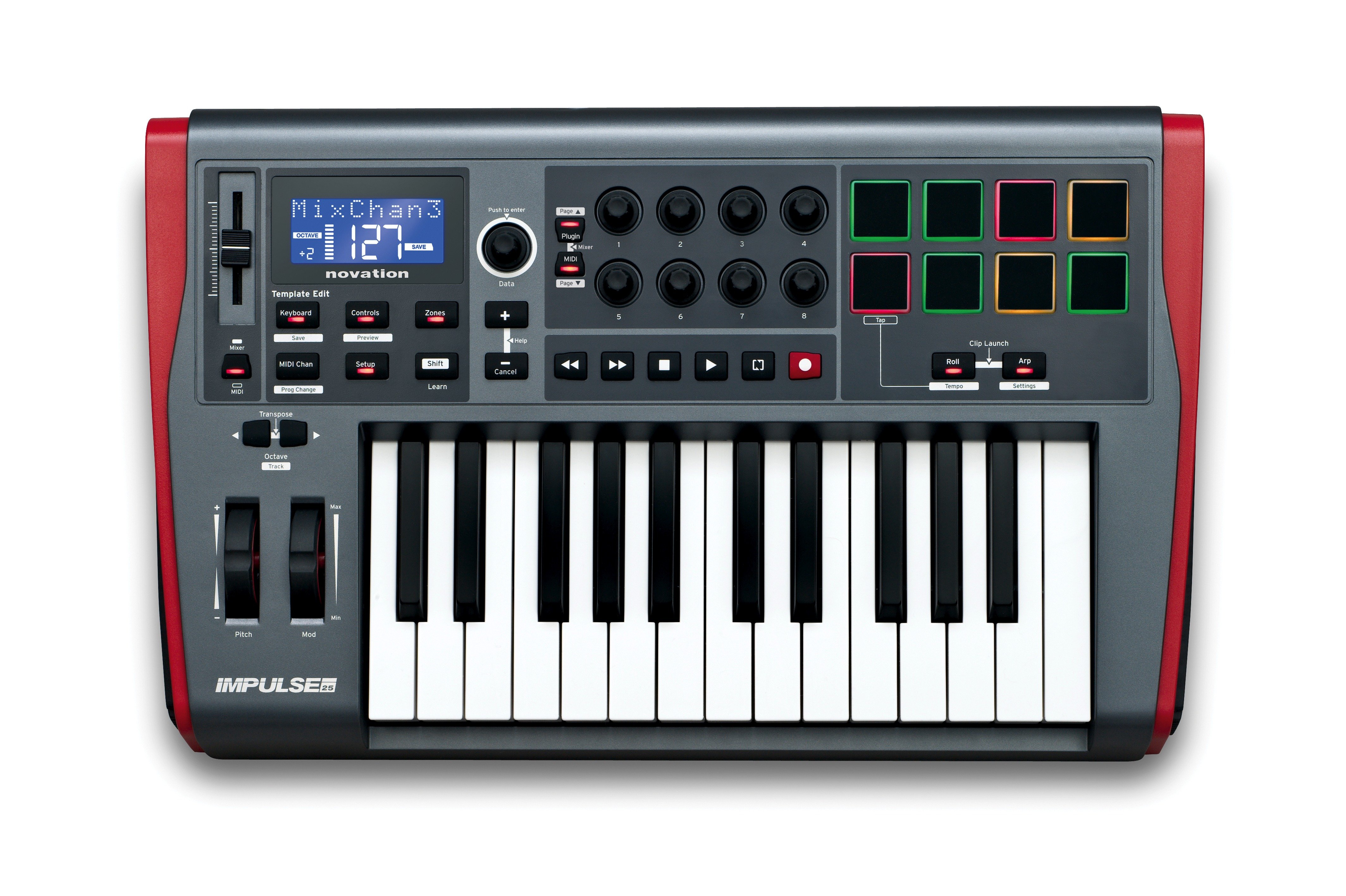 Novation Impulse 25 USB/MIDI Keyboard Controller (25 Key)